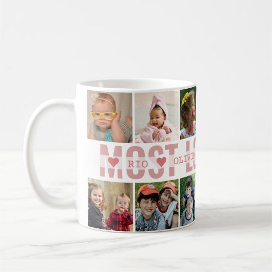 Erstellen Sie Ihre eigene 12-Foto Collage Die beli Kaffeetasse (Links)