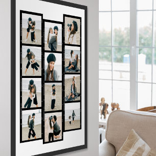 Erstellen Sie Ihre eigene 12-Foto-Collage-Filmstre Poster