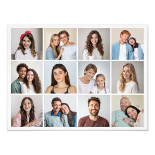 Erstellen Sie Ihre eigene 12 Foto Collage Foto Erw