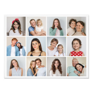 Erstellen Sie Ihre eigene 12 Foto Collage Foto Erw