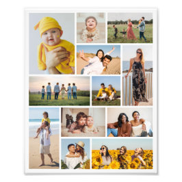 Erstellen Sie Ihre eigene 12 Foto Collage Foto Erw