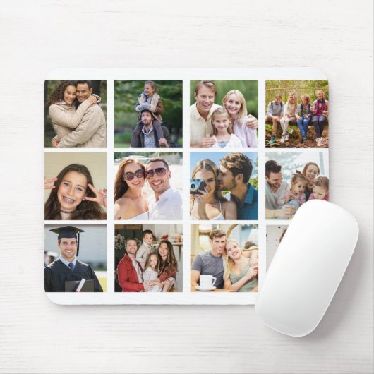 Erstellen Sie Ihre eigene 12-Foto-Collage Mousepad (Mit Mouse)