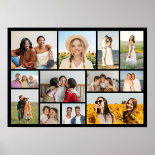 Erstellen Sie Ihre eigene 12-Foto-Collage Poster