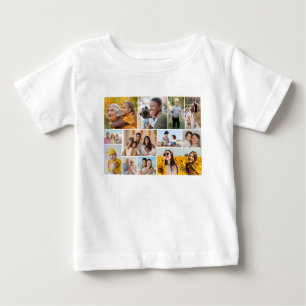 Erstellen Sie Ihre eigene 12 FotoCollage Baby T-shirt
