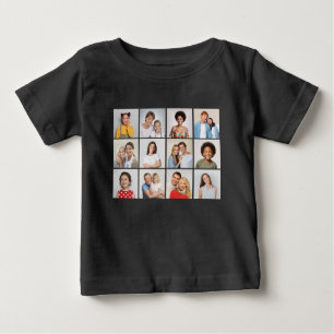Erstellen Sie Ihre eigene 12 FotoCollage Baby T-shirt