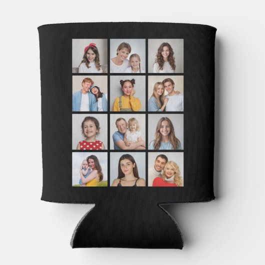 Erstellen Sie Ihre eigene 12 FotoCollage Dosenkühler (Rückseite)