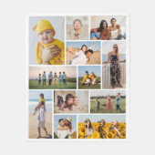 Erstellen Sie Ihre eigene 12 FotoCollage Fleecedecke (Vorderseite)