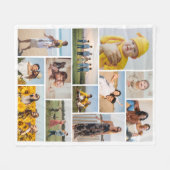 Erstellen Sie Ihre eigene 12 FotoCollage Fleecedecke (Vorderseite (Horizontal))