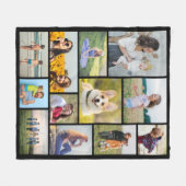 Erstellen Sie Ihre eigene 12 FotoCollage Fleecedecke (Vorderseite (Horizontal))