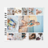 Erstellen Sie Ihre eigene 12 FotoCollage Fleecedecke (Vorderseite (Horizontal))