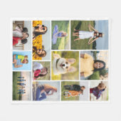 Erstellen Sie Ihre eigene 12 FotoCollage Fleecedecke (Vorderseite (Horizontal))