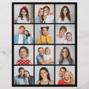 Erstellen Sie Ihre eigene 12 FotoCollage Flyer