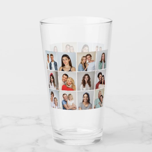 Erstellen Sie Ihre eigene 12 FotoCollage Glas (Vorderseite)