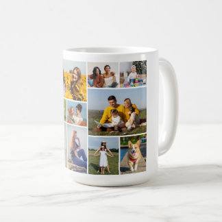 Erstellen Sie Ihre eigene 12 FotoCollage Kaffeetasse