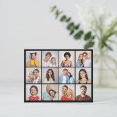 Erstellen Sie Ihre eigene 12 FotoCollage Karte (Stehend Vorderseite)