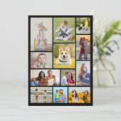 Erstellen Sie Ihre eigene 12 FotoCollage Karte (Stehend Vorderseite)