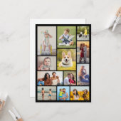 Erstellen Sie Ihre eigene 12 FotoCollage Karte (Vorderseite/Rückseite Beispiel)