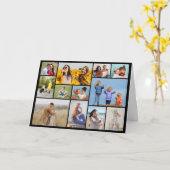 Erstellen Sie Ihre eigene 12 FotoCollage Karte (Gelbe Blume)