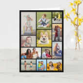 Erstellen Sie Ihre eigene 12 FotoCollage Karte (Gelbe Blume)