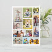 Erstellen Sie Ihre eigene 12 FotoCollage Karte (Stehend Vorderseite)