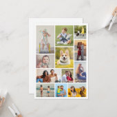 Erstellen Sie Ihre eigene 12 FotoCollage Karte (Vorderseite/Rückseite Beispiel)