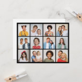 Erstellen Sie Ihre eigene 12 FotoCollage Karte (Vorderseite/Rückseite Beispiel)