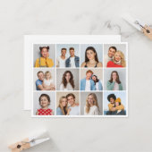 Erstellen Sie Ihre eigene 12 FotoCollage Karte (Vorderseite/Rückseite Beispiel)