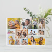 Erstellen Sie Ihre eigene 12 FotoCollage Karte (Stehend Vorderseite)