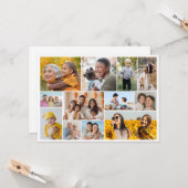 Erstellen Sie Ihre eigene 12 FotoCollage Karte (Vorderseite/Rückseite Beispiel)