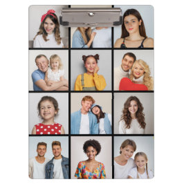 Erstellen Sie Ihre eigene 12 FotoCollage Klemmbrett