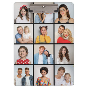 Erstellen Sie Ihre eigene 12 FotoCollage Klemmbrett