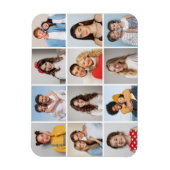 Erstellen Sie Ihre eigene 12 FotoCollage Magnet (Vertikal)