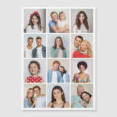 Erstellen Sie Ihre eigene 12 Fotocollage Magnetkar Magnetkarte (Vorderseite)
