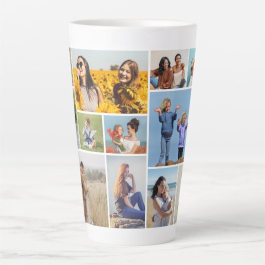 Erstellen Sie Ihre eigene 12 FotoCollage Milchtasse (Vorderseite)