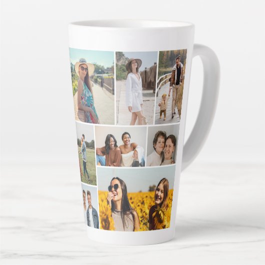 Erstellen Sie Ihre eigene 12 FotoCollage Milchtasse (Rechte Ecke)