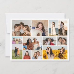 Erstellen Sie Ihre eigene 12 FotoCollage Mitteilungskarte