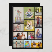 Erstellen Sie Ihre eigene 12 FotoCollage Mitteilungskarte (Vorne/Hinten)