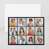 Erstellen Sie Ihre eigene 12 FotoCollage Mitteilungskarte (Vorne/Hinten)