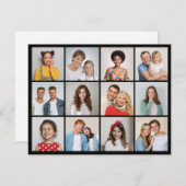 Erstellen Sie Ihre eigene 12 FotoCollage Mitteilungskarte (Vorne/Hinten)