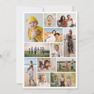 Erstellen Sie Ihre eigene 12 FotoCollage Mitteilungskarte