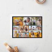 Erstellen Sie Ihre eigene 12 FotoCollage Mitteilungskarte (Vorderseite/Rückseite Beispiel)