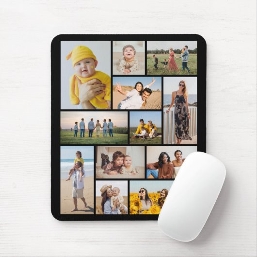 Erstellen Sie Ihre eigene 12 FotoCollage Mousepad (Mit Mouse)