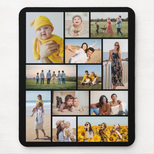 Erstellen Sie Ihre eigene 12 FotoCollage Mousepad (Vorne)