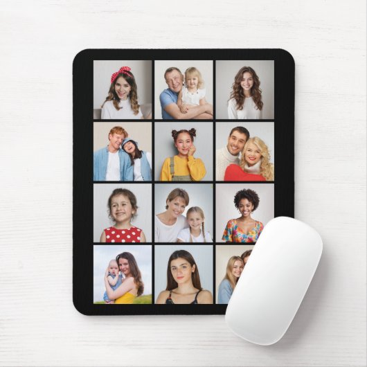 Erstellen Sie Ihre eigene 12 FotoCollage Mousepad (Mit Mouse)