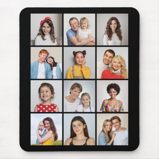 Erstellen Sie Ihre eigene 12 FotoCollage Mousepad (Vorne)