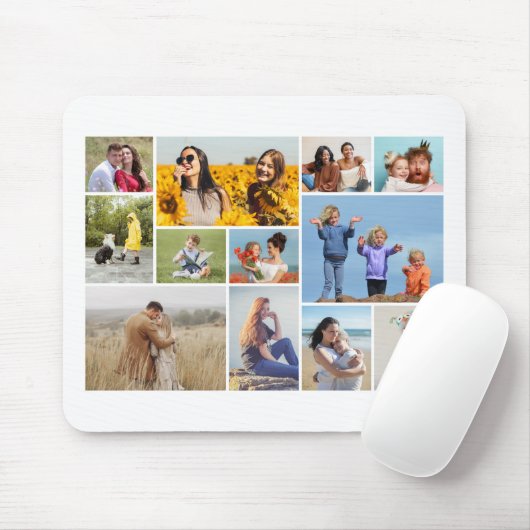 Erstellen Sie Ihre eigene 12 FotoCollage Mousepad (Mit Mouse)