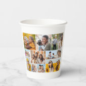 Erstellen Sie Ihre eigene 12 FotoCollage Pappbecher (Rückseite)