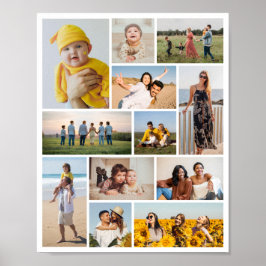 Erstellen Sie Ihre eigene 12 FotoCollage Poster