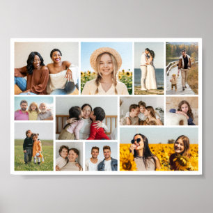 Erstellen Sie Ihre eigene 12 FotoCollage Poster