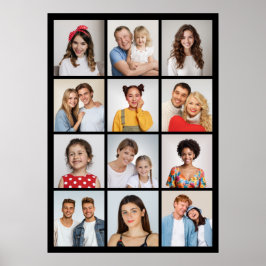 Erstellen Sie Ihre eigene 12 FotoCollage Poster